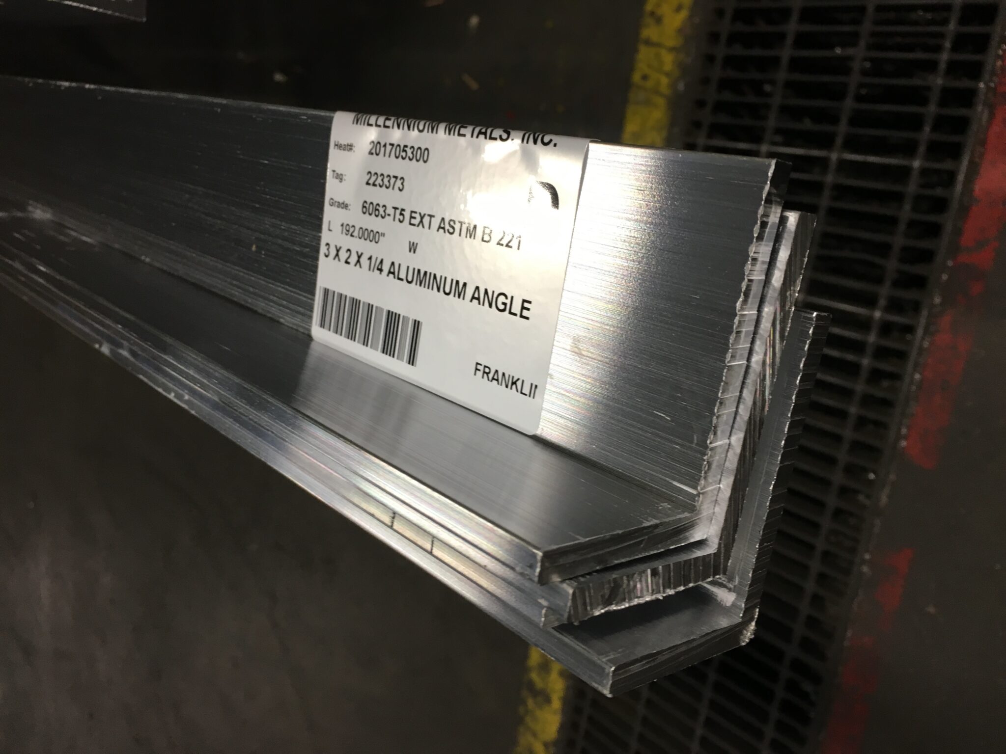 6061 Angle Aluminum Millennium Metals