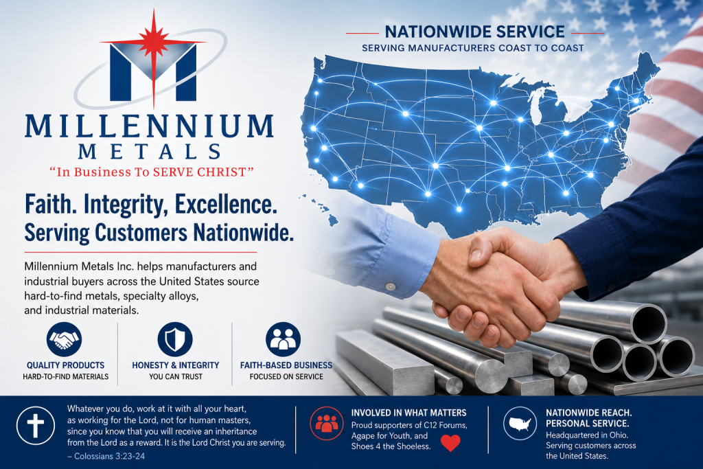 Faith-Based Business | Millennium Metals Inc. - Millennium Metals